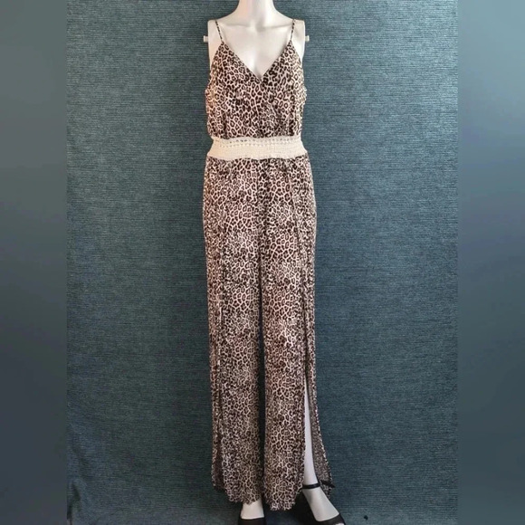 Justify Leopard Print Jumpsuit - Picture 1 of 17